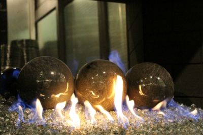 6 gray fire pit fireball