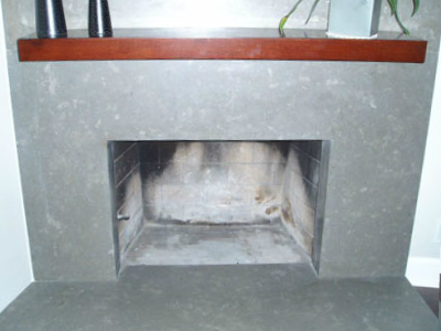 Fireplace conversion to fireglass