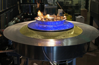 custom fire and water fountain