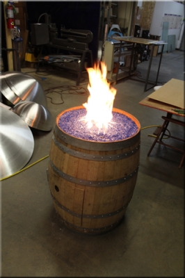 Wine Barrel Into A Safe Outdoor Firepit, Wine Barrel Wood Fire Pit