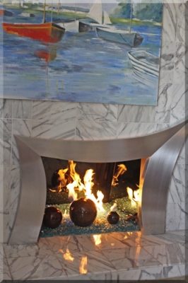 Jasmine Bals Modern Fireplace Surround