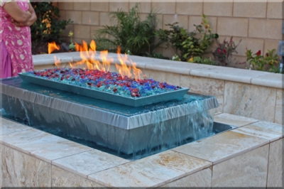 Crandresh Fire And Water Feature, Water Feature And Fire Pit