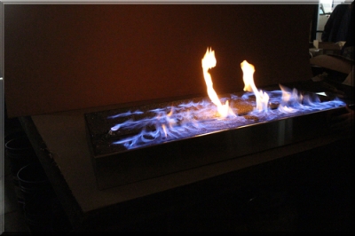 Stainless Steel Pan Black Magic Fireplace