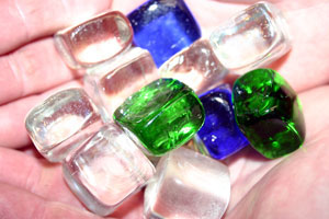 fire crystal ice cubes for the fireplace