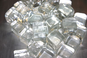 square glass blocks for fireglass fireplaces