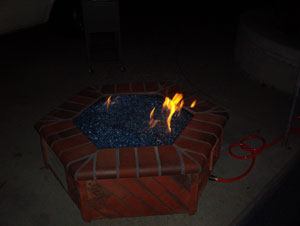 gas fire pit using fireglass gas fire pit using fireglass