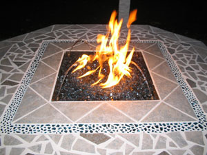 custom fire table with water feature custom fire table with water feature