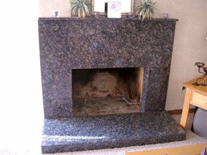 conversion to burning glass fireplace