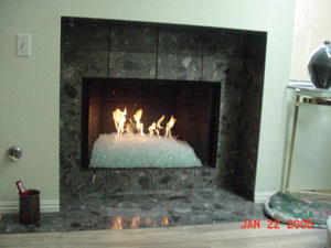 25Lbs CHUNKY+25Lbs BASE Fireplace FirePit Glass 50 LBS CLEAR CHUNKY FIREGLASS 