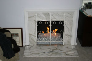 affordable fireglass fireplace