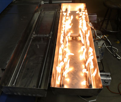 twin propane fire pans 2