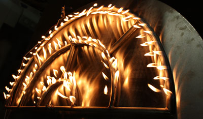 half round burner 1