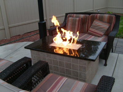 Natural Gas Or Propane Outdoor Fire Pit, How To Make Fire Pit Glass
