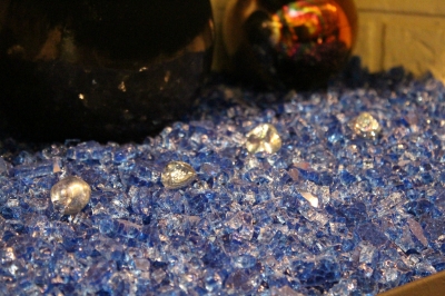 Cobalt Blue Fireglass