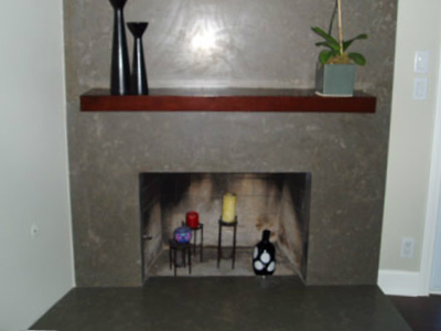 Fireplace conversion to fireglass