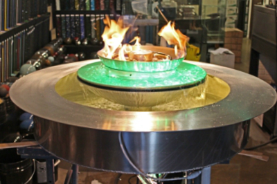 custom fire and water fountain