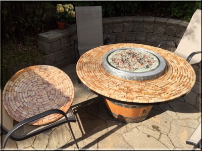 Wine Barrel Into A Safe Outdoor Firepit, Fire Pit Table Conversion
