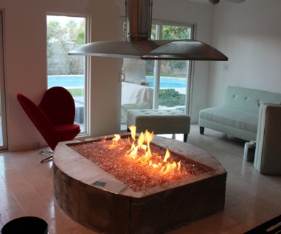 Palm Springs Indoor Fire Pit, Indoor Fire Pit Table