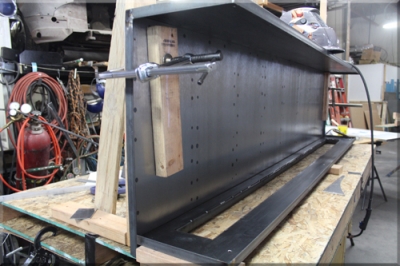 Corten Steel Fireplace Newport Beach