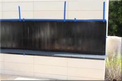 Corten Steel Fireplace Newport Beach