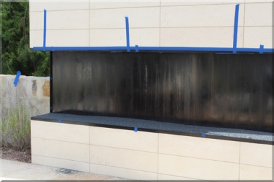Corten Steel Fireplace Newport Beach