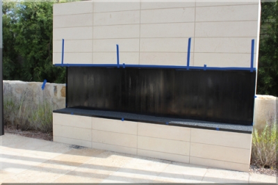 Corten Steel Fireplace Newport Beach