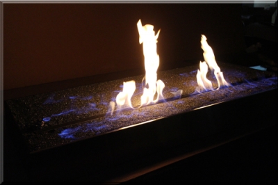 Stainless Steel Pan Black Magic Fireplace