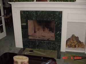 gas fireplace glass