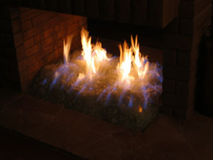 glass for propane fireplace