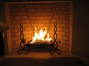 Fire Rocks used in modern fireplace designs