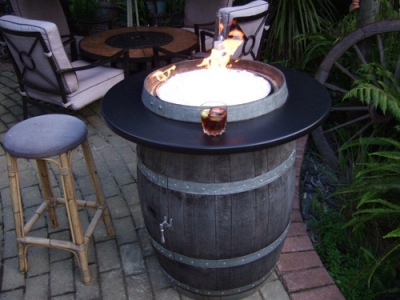 Wine Barrel Into A Safe Outdoor Firepit, Barrel Fire Pit Kit